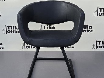 Flora Kesim Tarama Çalışma Bekleme Koltuğu Siyah U Ayak